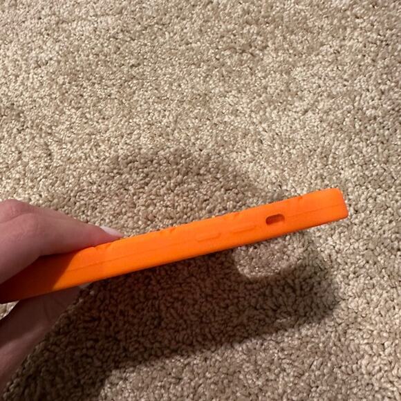 Orange Silicone Intreccio iPhone 14 Pro Case - Picture 5 of 5